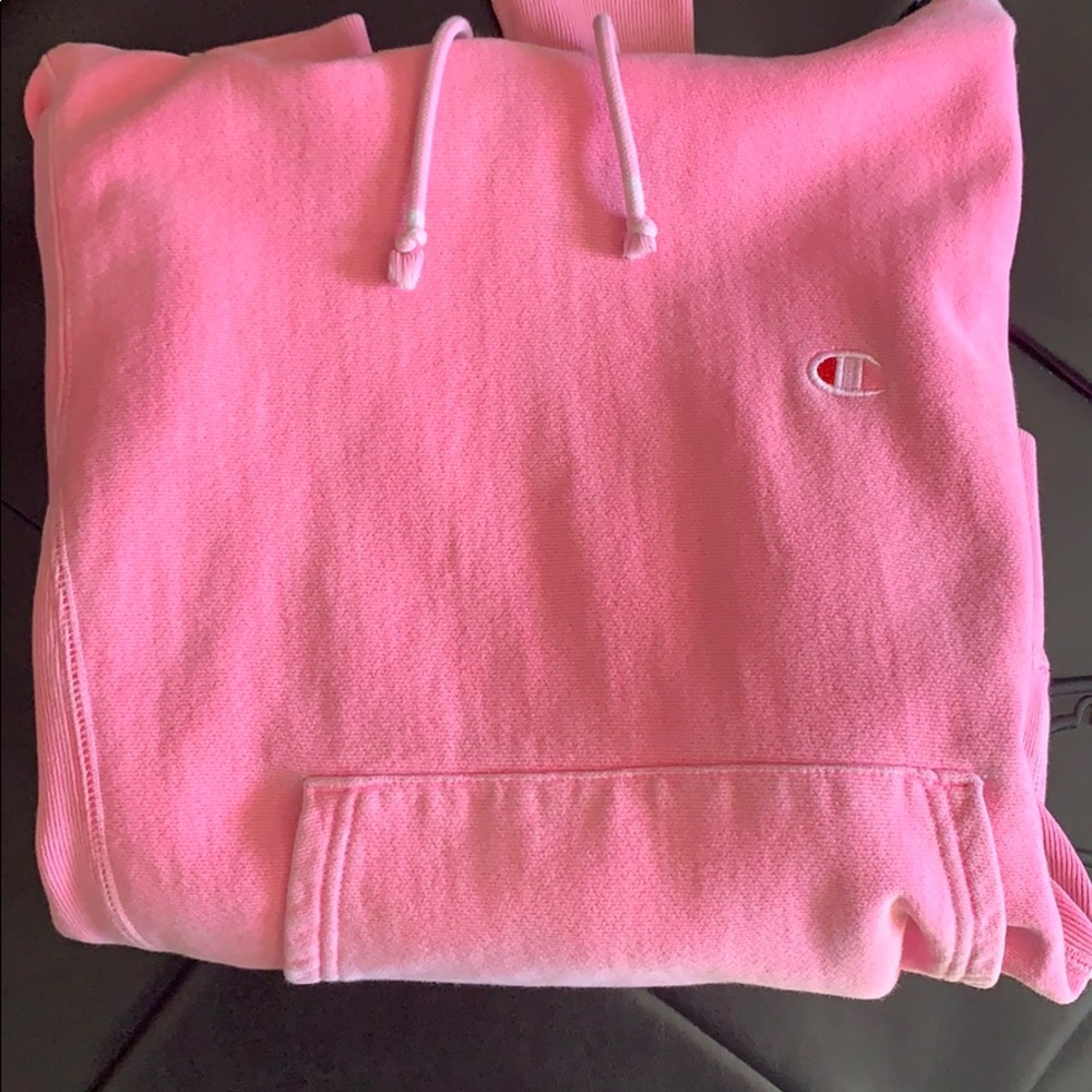 Pink champion hoodie